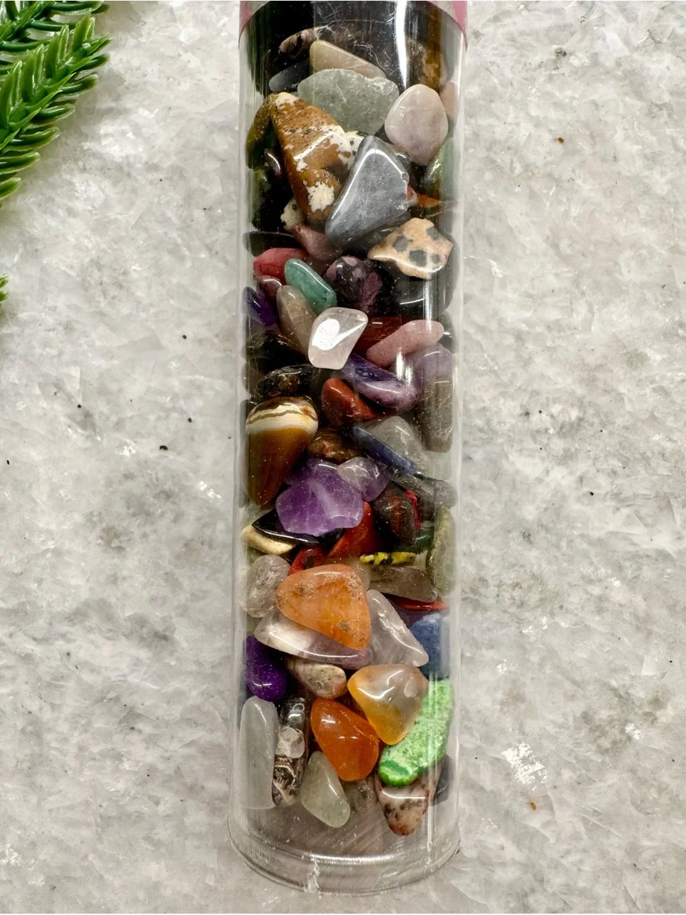 New Assorted Mini Natural Stone Gemstone & Crystal Hangable Christmas Ornament